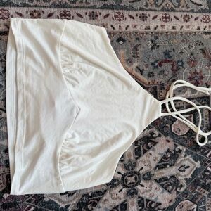 Blue Blush Cream Halter Top